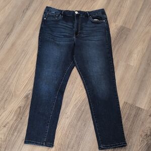 Refuge Deep Indigo Ankle Jeans Size 15